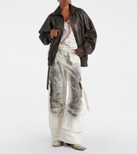 Acne Studios Letty leather bomber jacket
