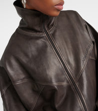 Acne Studios Letty leather bomber jacket