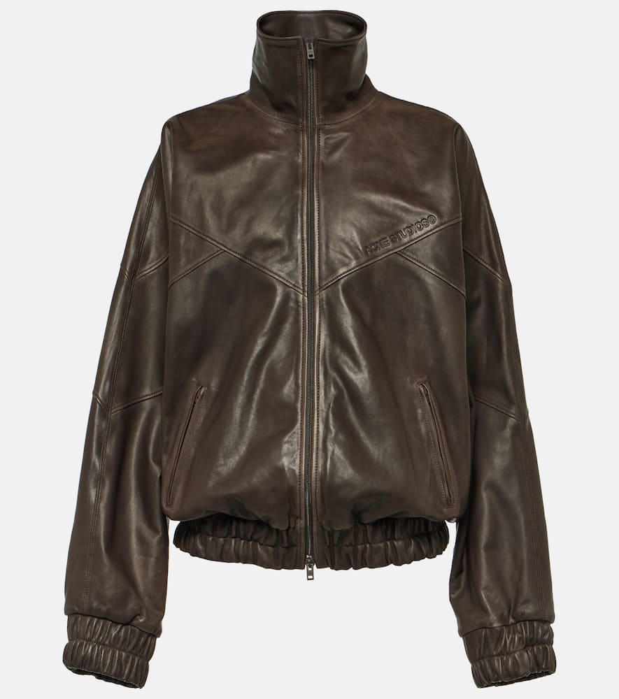 Acne Studios Letty leather bomber jacket