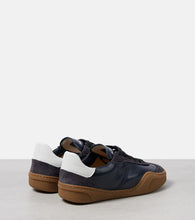 Acne Studios Logo suede-trimmed sneakers