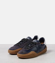 Acne Studios Logo suede-trimmed sneakers