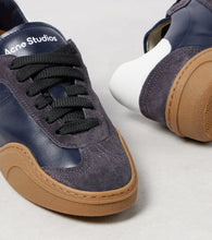 Acne Studios Logo suede-trimmed sneakers