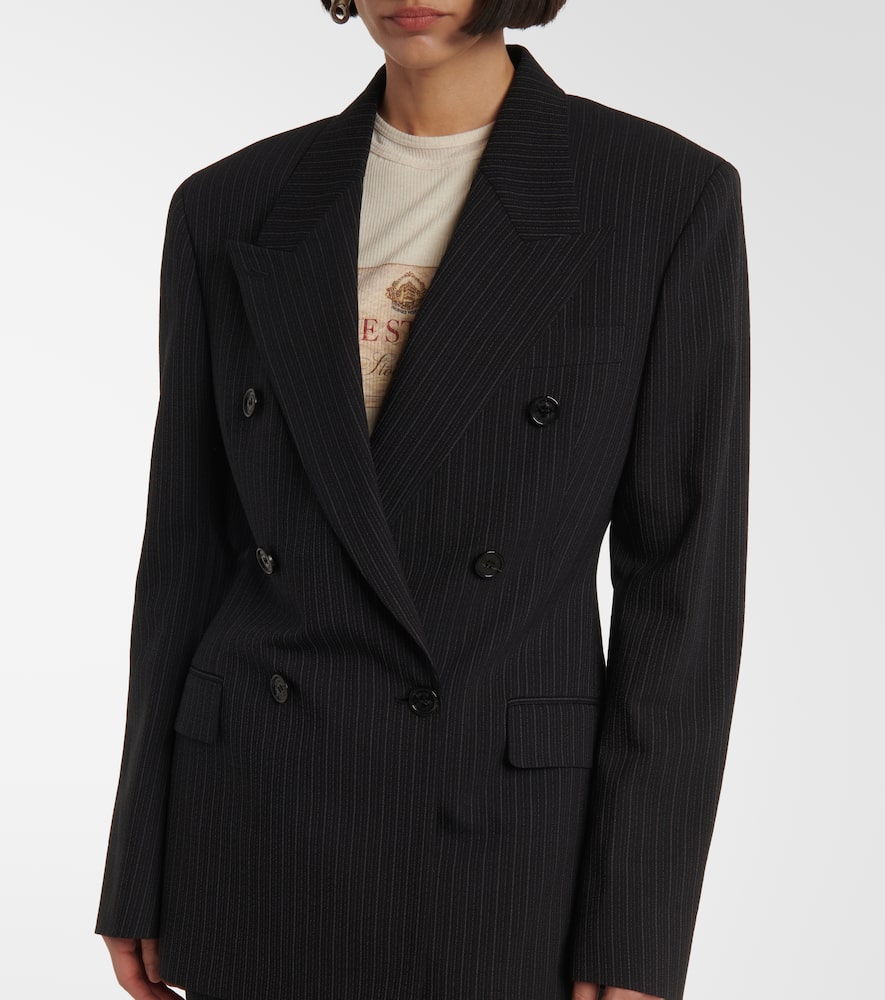 Acne Studios Pinstriped wool and cotton blazer