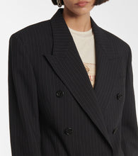 Acne Studios Pinstriped wool and cotton blazer