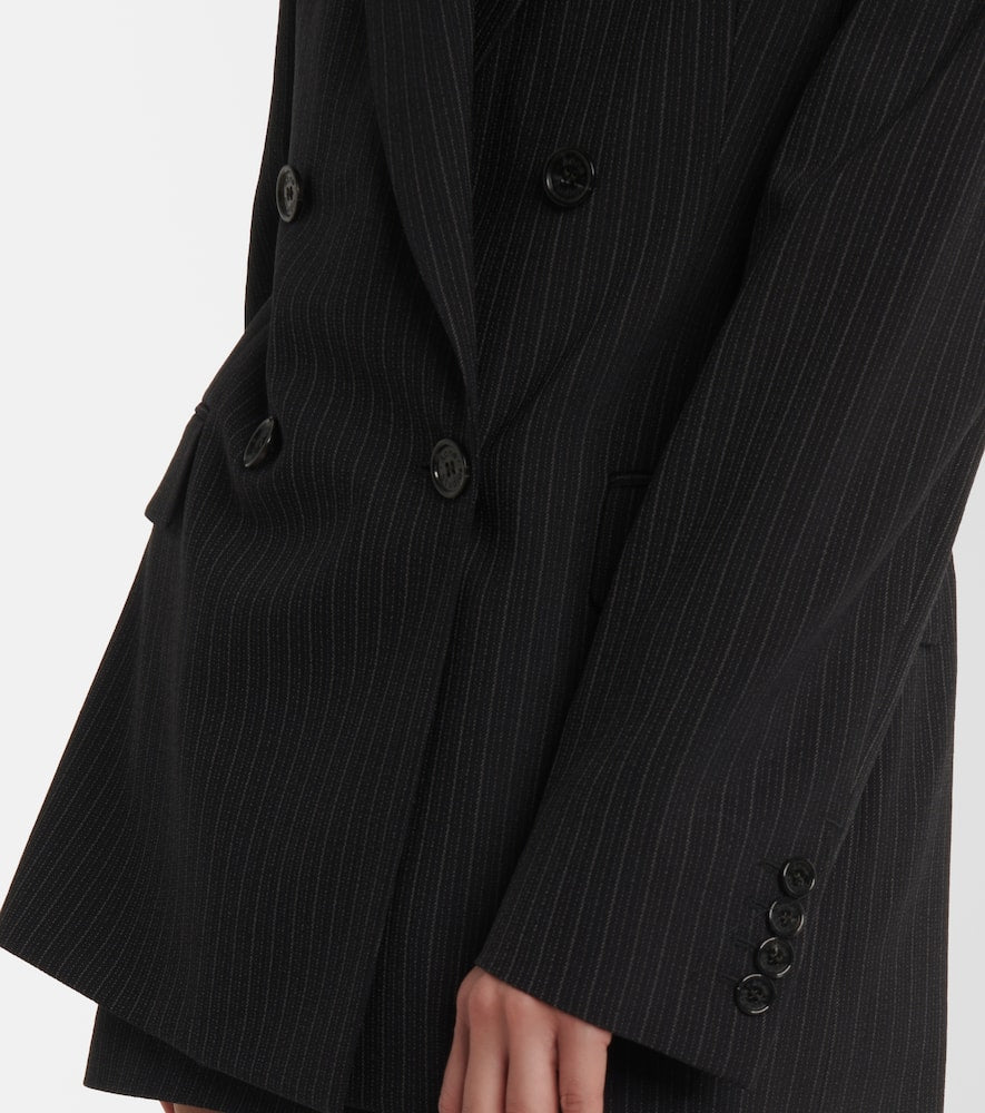 Acne Studios Pinstriped wool and cotton blazer
