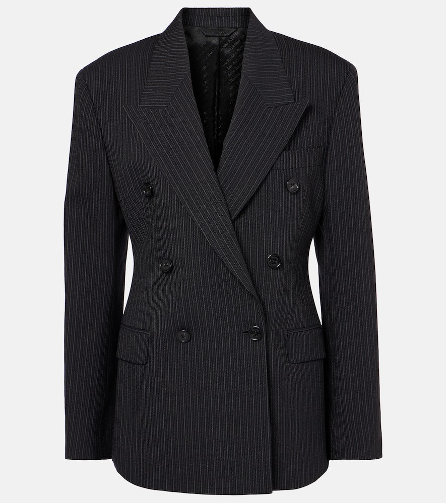 Acne Studios Pinstriped wool and cotton blazer