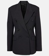 Acne Studios Pinstriped wool and cotton blazer