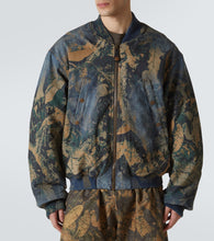 Acne Studios Printed denim bomber jacket