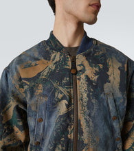 Acne Studios Printed denim bomber jacket