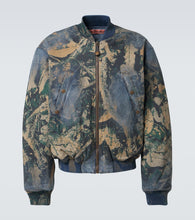 Acne Studios Printed denim bomber jacket