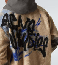 Acne Studios Teddy jacquard fleece zip-up jacket