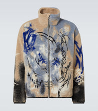 Acne Studios Teddy jacquard fleece zip-up jacket