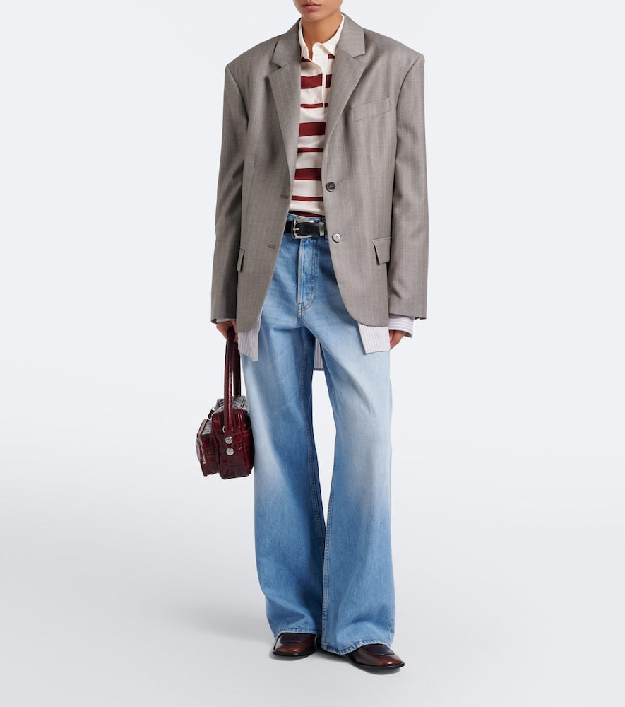 Brown Acne Studios Bassel leather loafers - Loafers