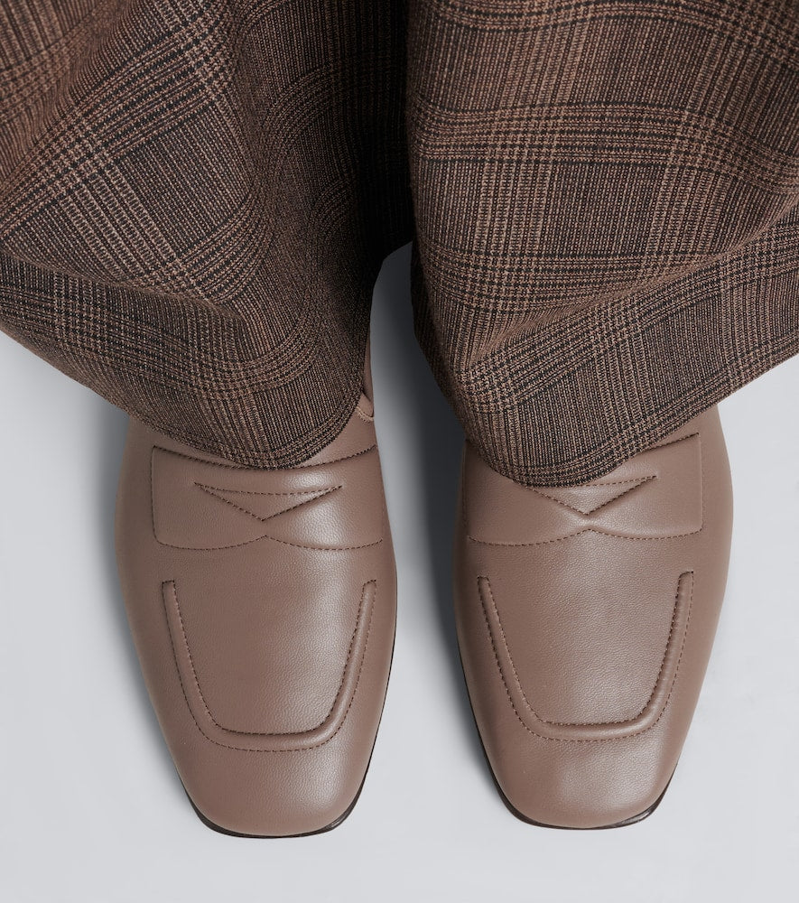 Acne Studios Leather loafers (Grey) - Loafers