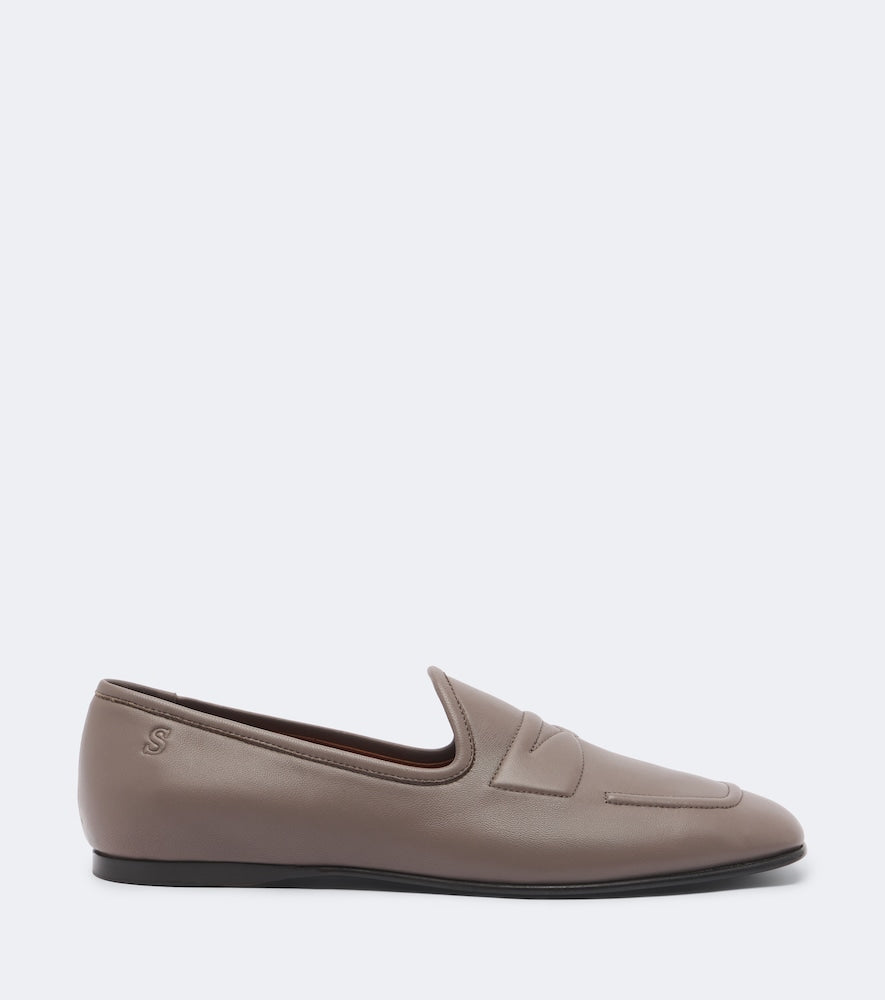 Acne Studios Leather loafers (Grey) - Loafers