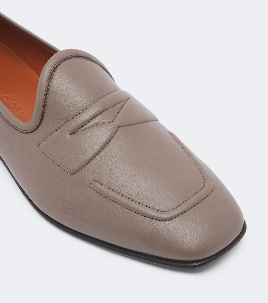 Acne Studios Leather loafers (Grey) - Loafers