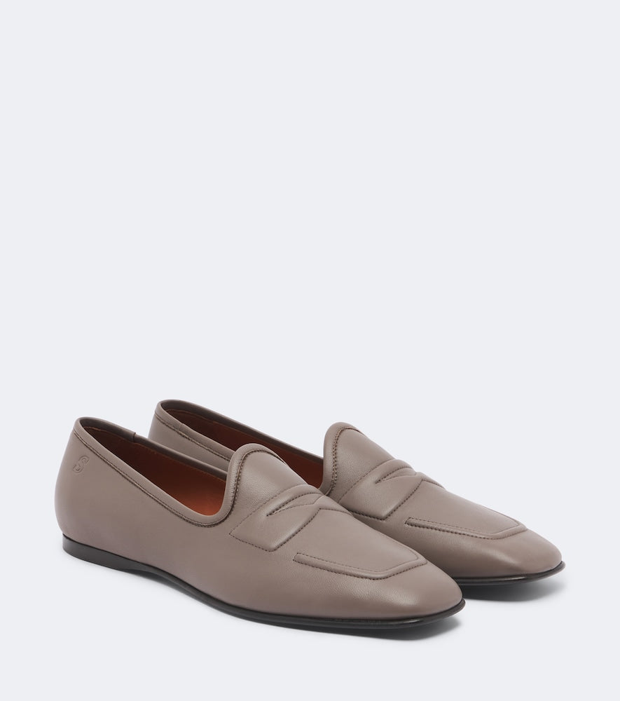 Acne Studios Leather loafers (Grey) - Loafers