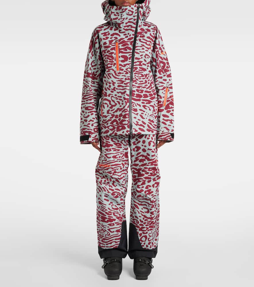 Adidas by Stella McCartney x Terrex TrueNature 2L leopard-print ski jacket