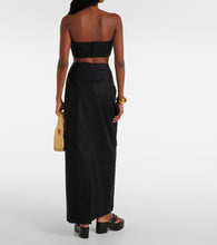 Adriana Degreas Cotton-blend maxi skirt