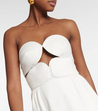 Adriana Degreas Matelass√É¬© cutout strapless maxi dress
