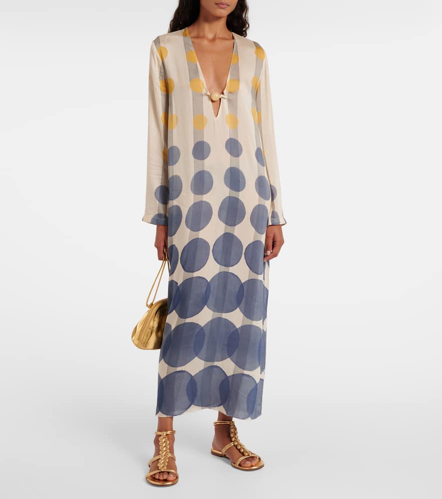 Adriana Degreas Polka-dot beach cover-up