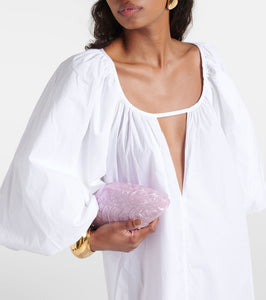 Adriana Degreas Puff-sleeve cotton maxi dress