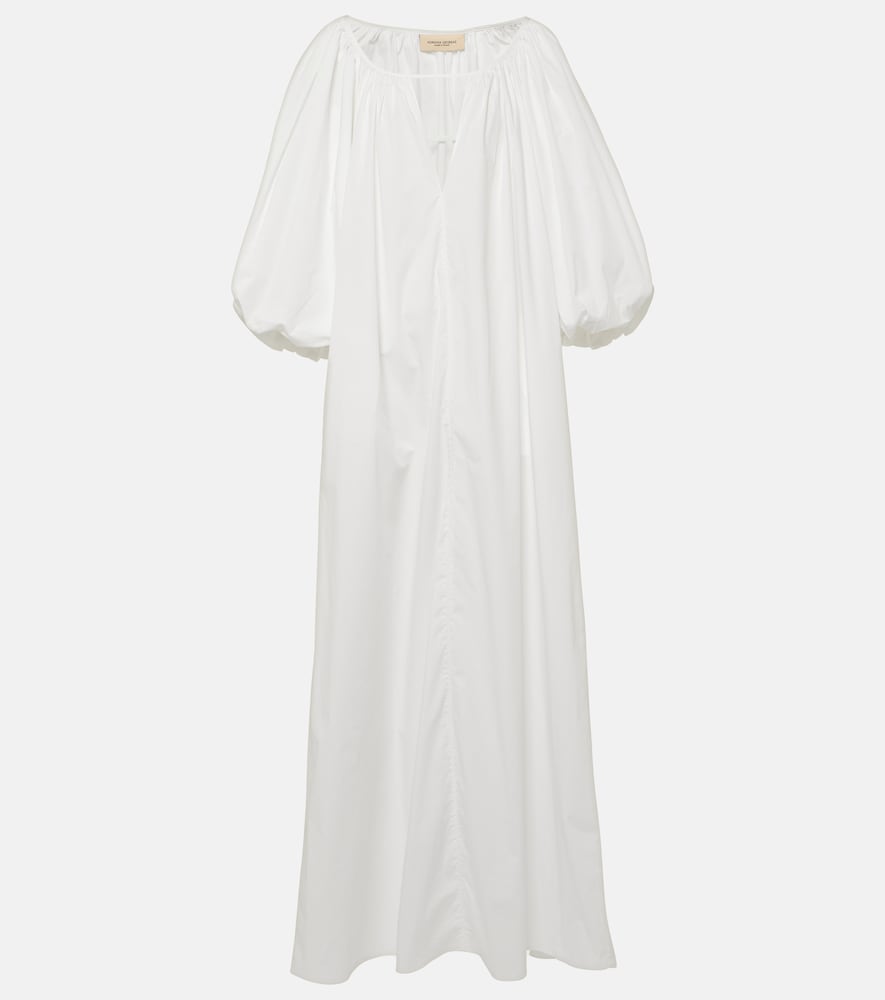 Adriana Degreas Puff-sleeve cotton maxi dress. Adriana Degreas 泡泡袖棉质长裙