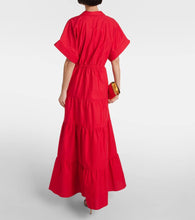Adriana Degreas Tiered cotton maxi dress