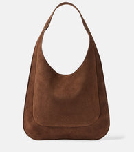 Aesther Ekme Midi suede shoulder bag. Shop Aesther Ekme Shoulder Bags for women now.