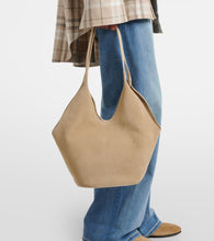 Aesther Ekme Phantom Bucket Medium suede tote bag