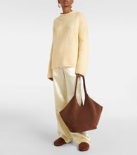 Aesther Ekme Phantom Large suede tote bag