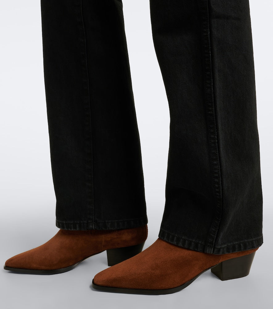 Brown Aeyde Agata suede ankle boots - Mid Heels