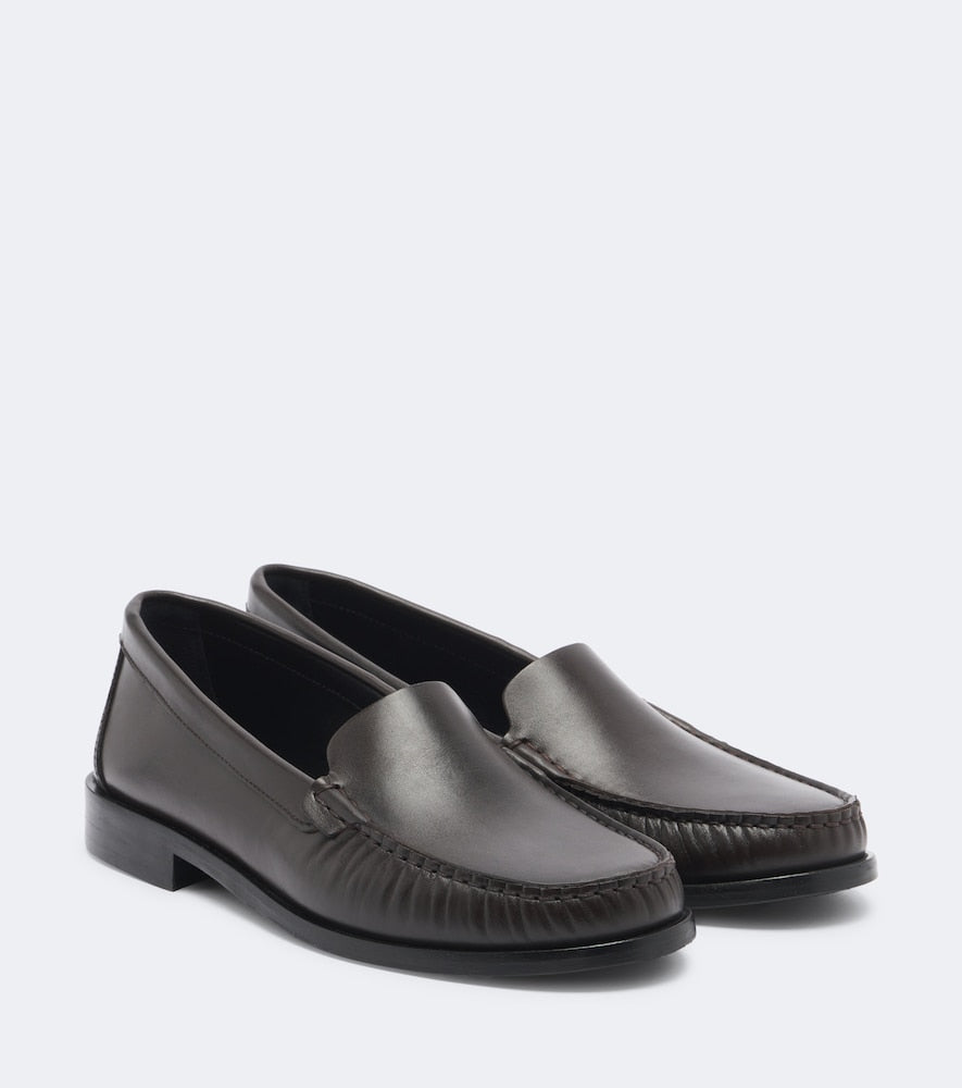 Brown Aeyde Arthur leather loafers - Loafers