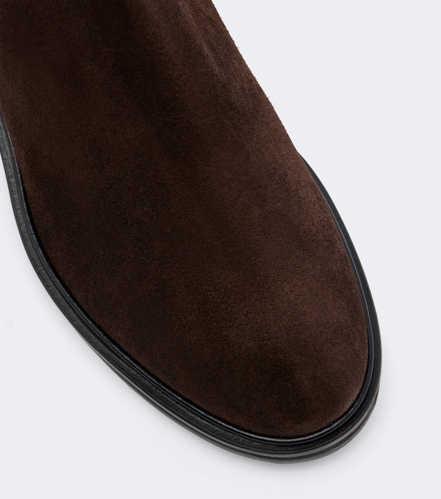Aeyde Jack suede Chelsea boots (Brown) - Flat Boots