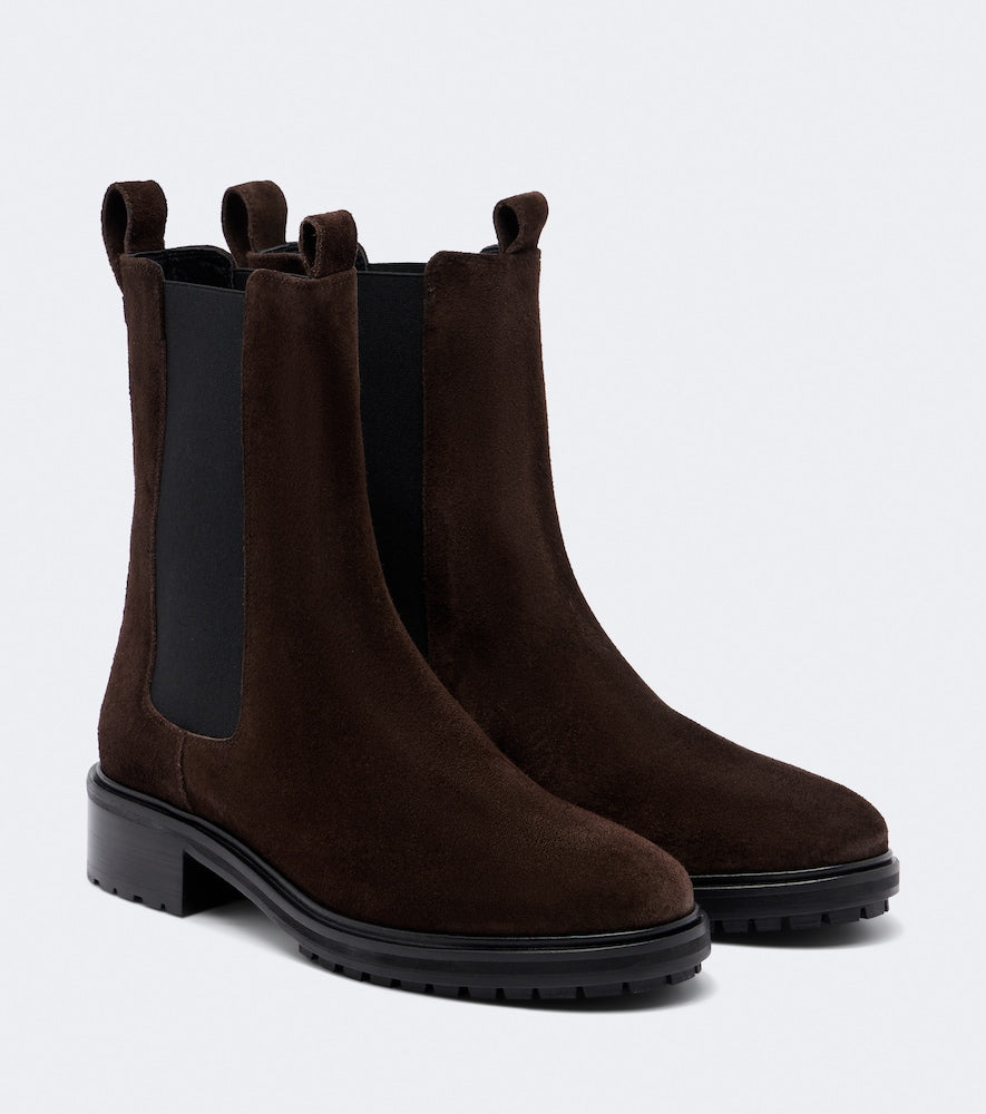 Aeyde Jack suede Chelsea boots (Brown) - Flat Boots