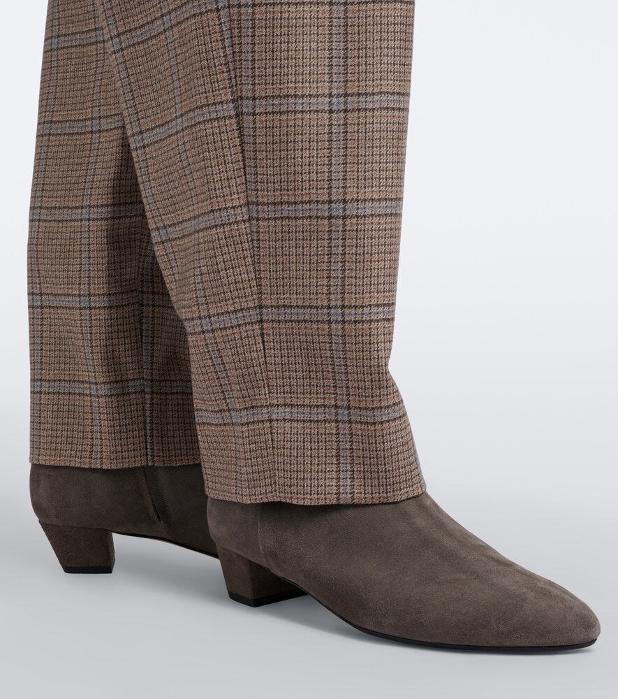 Grey Aeyde Yasmin suede ankle boots - Mid Heels