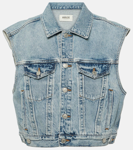 Agolde Charli denim vest