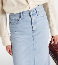 Agolde Della denim midi skirt