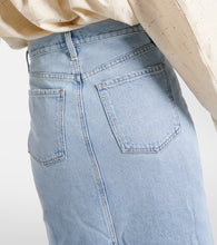 Agolde Della denim midi skirt