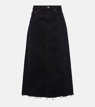 Agolde Della denim midi skirt - Agolde Della 牛仔中长裙
