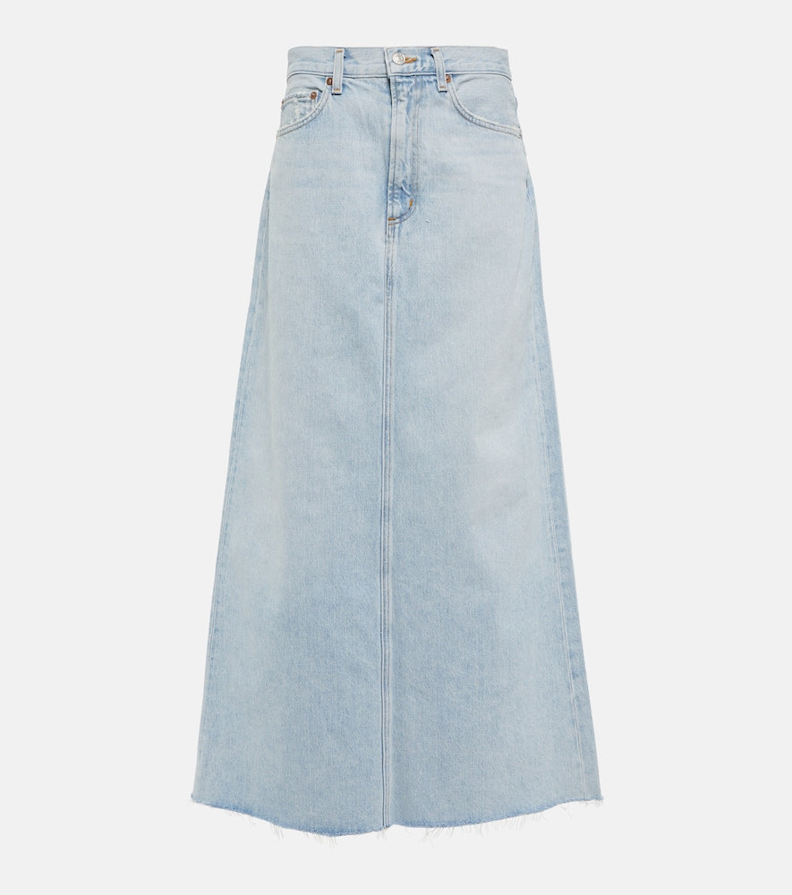 Agolde Hilla denim maxi skirt - Agolde Hilla 牛仔长裙