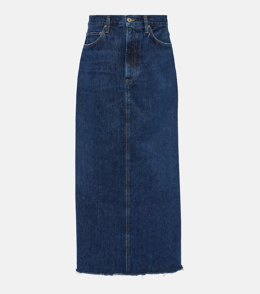 Agolde Hilla denim maxi skirt - Agolde Hilla 牛仔长裙