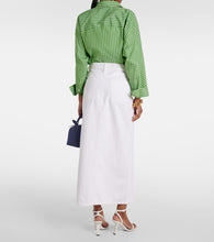 Agolde Leif denim maxi skirt