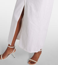 Agolde Leif denim maxi skirt