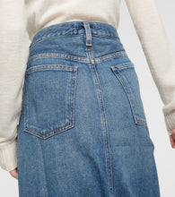 Agolde Leif denim maxi skirt