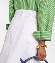 Agolde Leif denim maxi skirt