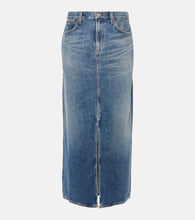 Agolde Leif denim maxi skirt - Agolde Leif 牛仔长裙