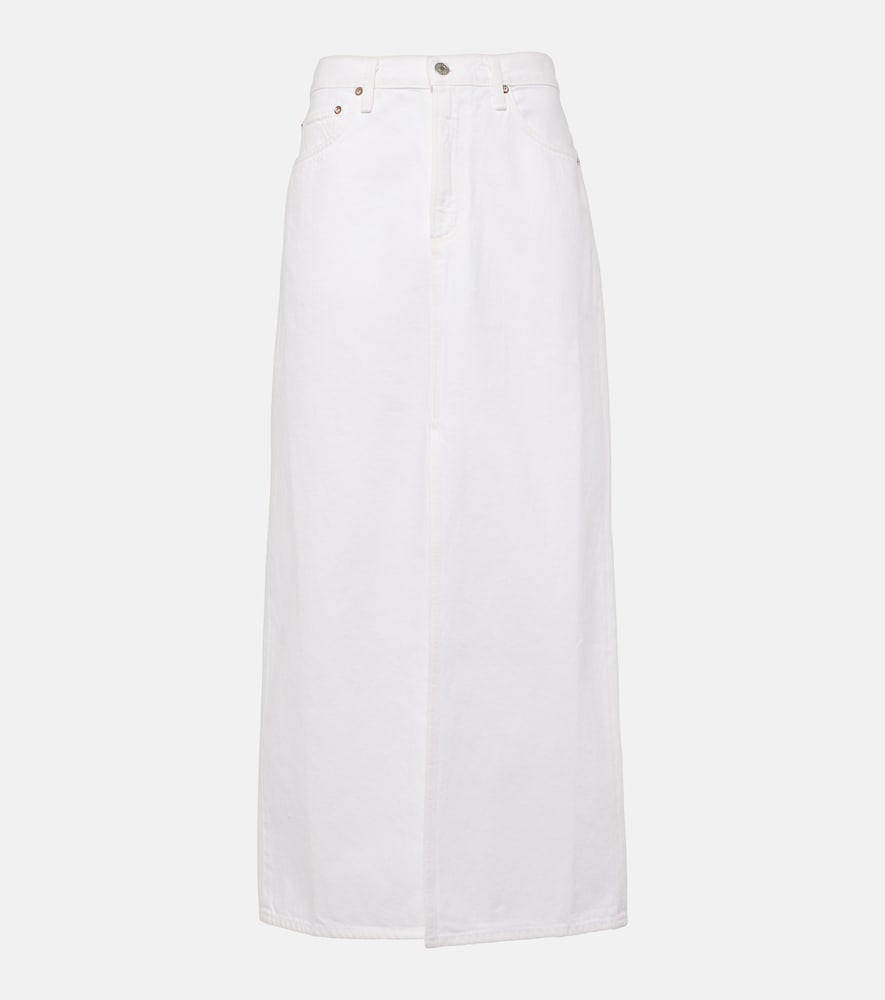 Agolde Leif denim maxi skirt - Agolde Leif 牛仔长裙