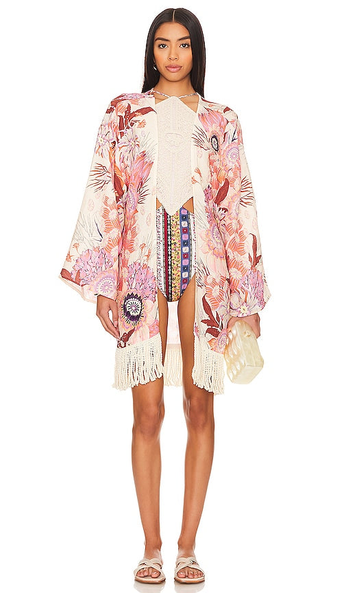 Agua Bendita Juana Kimono in Rose