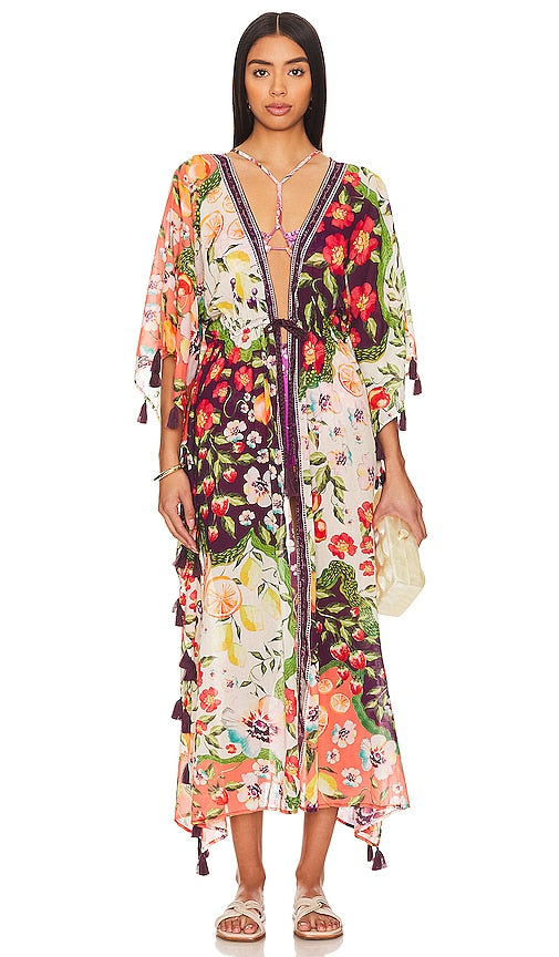 Agua Bendita Sammy Caftan in Ivory
